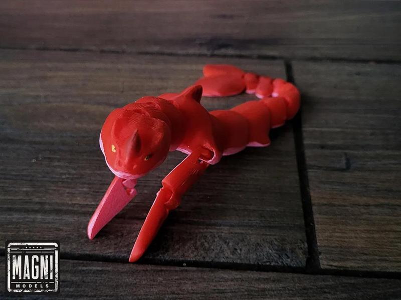 Articulated Red Bluster - The Sea Beast