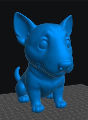 Cute Bull Terrier Figurine