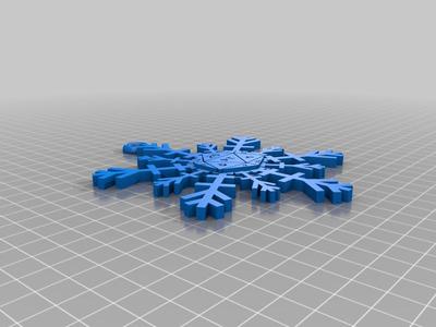 D20 Snowflake Tree Ornament