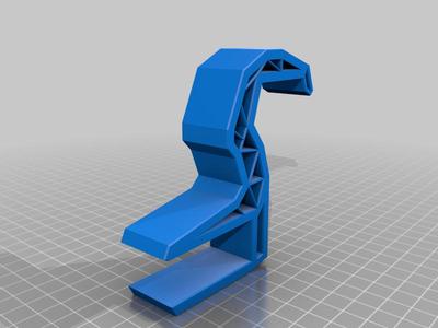 headset holder for 1/2 inch desk