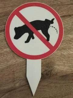 Hunde Pinkelverbot Schild   