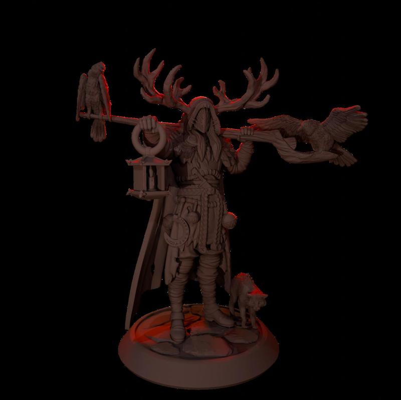 Human Druid - PRESUPPORTED