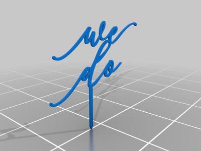 cake topper we do