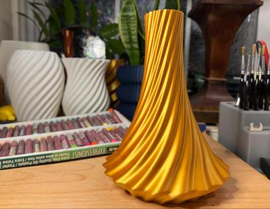 "Ascent" Contemporary Spiral Vase