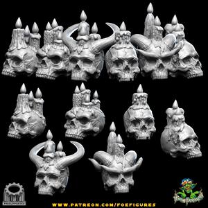 Fantasy Skull Candles Bundle