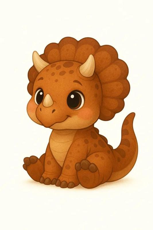 Triceratops Bebé Kawaii   