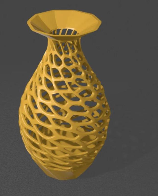 Elegant 3D-Printed Lattice Vase   
