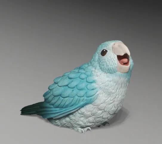 Hissing Parrotlet Figurine   