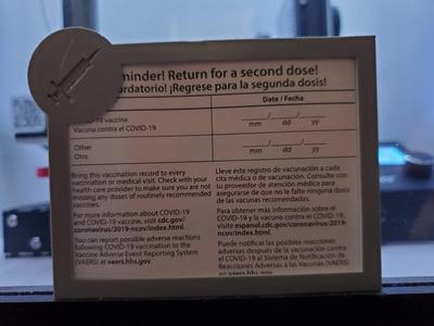 Covid Vaccine Card Holder (Cura working)
