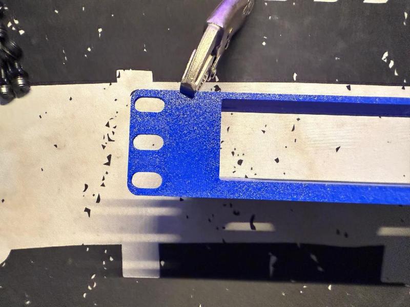 HP Prodesk rack, Shortened and slotted holes.   