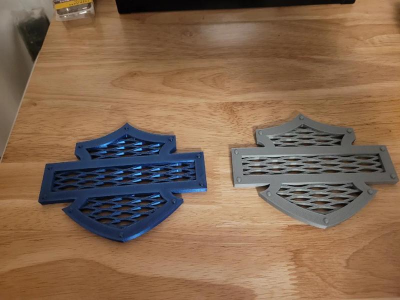 Harley Davidson Bar and Shield Expanded metal   