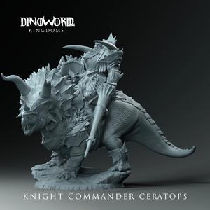 Knight commander Ceratops mounted