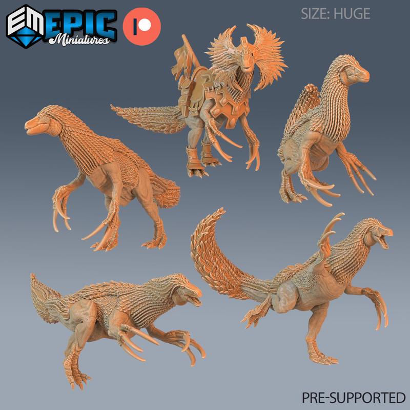 Therizinosaurus Set / Scythe Lizard / Theropoda Dinosaur / Ancient Predator / Dino World / Hunting Raptor / Jurassic Encounter