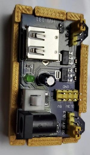 breadboard power supply holder