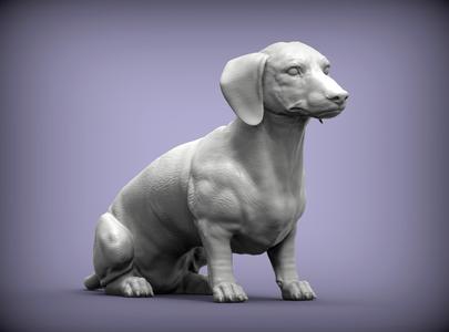dachshund 3D print model