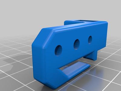 Bracket for E3D Hemera Mounting to Linear Rail (MGN-12H)