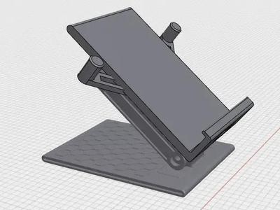 Self locking phone holder   