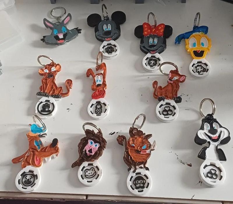 Porte clés jeton Toon   