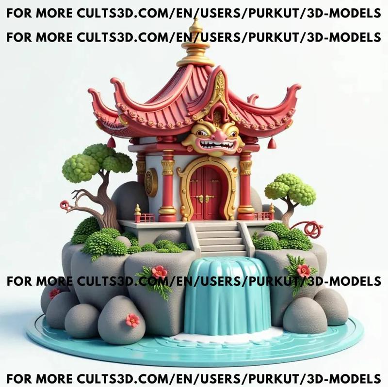 Mystical Waterfall Shrine   