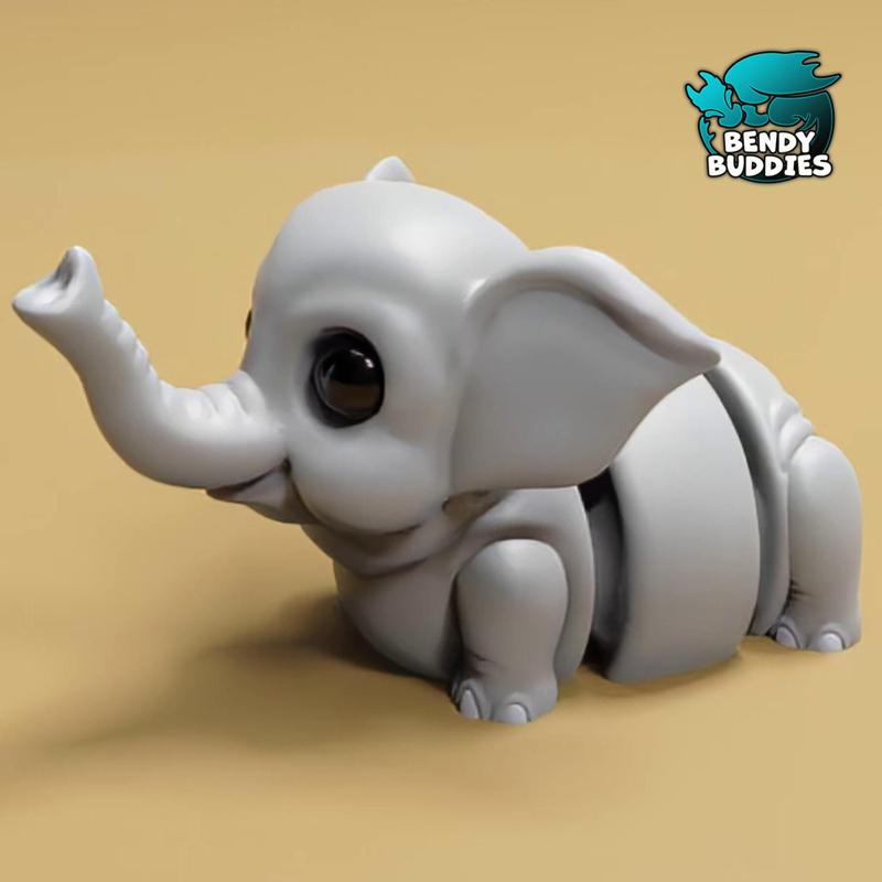 Luna Elephant / Animal Articulated / Print-in-Place Mammalia Creature / Wild Beast / Cute Monster / Fantasy World Encounter