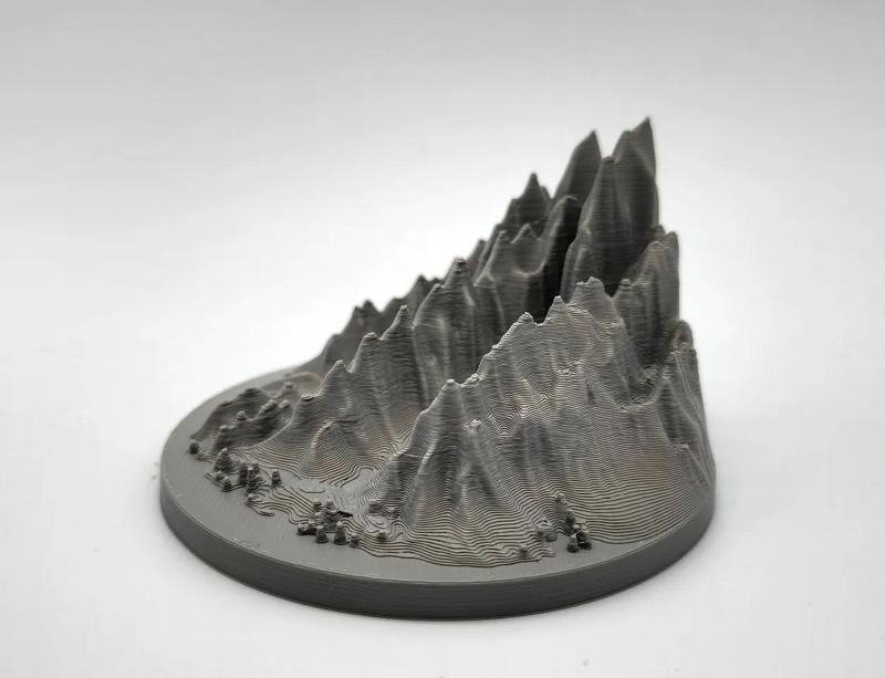 Jagged Mountain Miniature - No Supports   