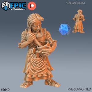 Halfling Villager Cooking / Mysterious Half Gnome / Little Encounter