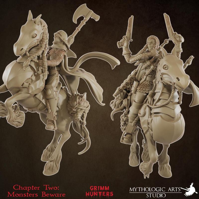 Gretel & Hansel - Horseback ~ Grimm Hunters | Chapter Two: Monsters Beware