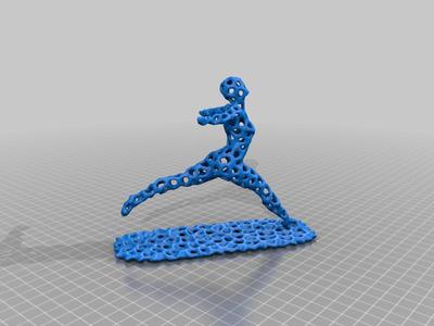 Jumping Woman Voronoi