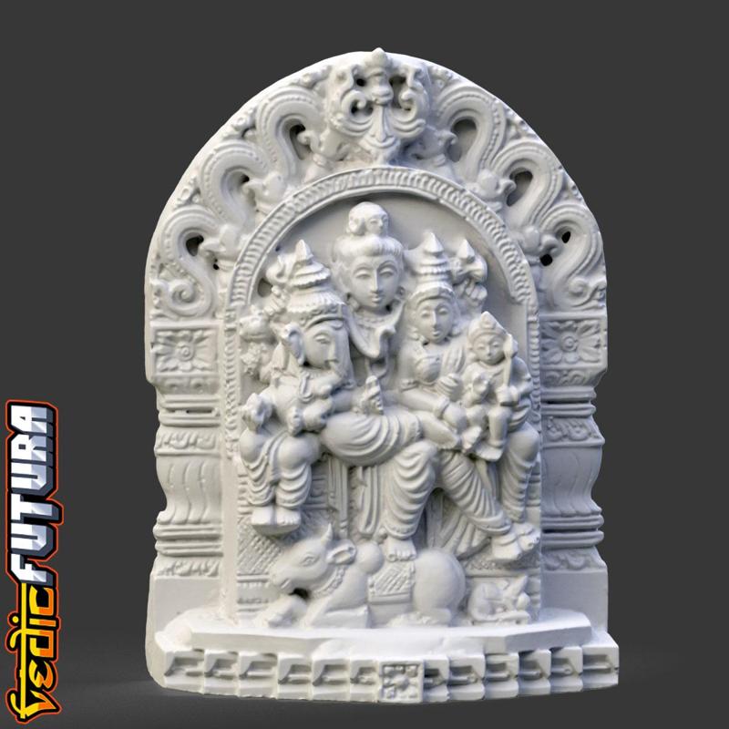 Shiva s Celestial Family - Ganesh, Parvati and Subramanya