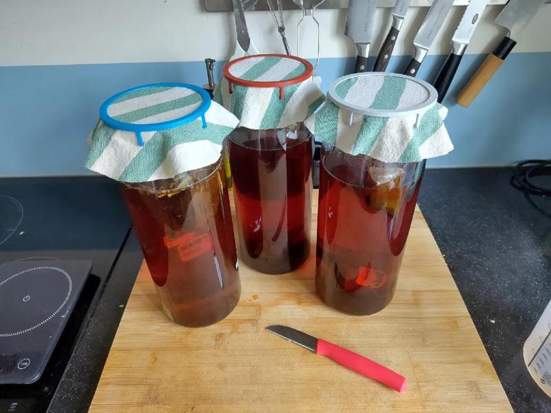 fermentation cloth lid for ikea korken jar   