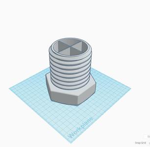 Nut Bolt pen pencil holder with dividers - desk organizer