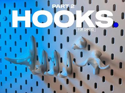 Hooks part 2 (for IKEA Skadis Pegboard)   