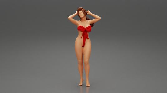 Sexy girl posing in sexy one piece