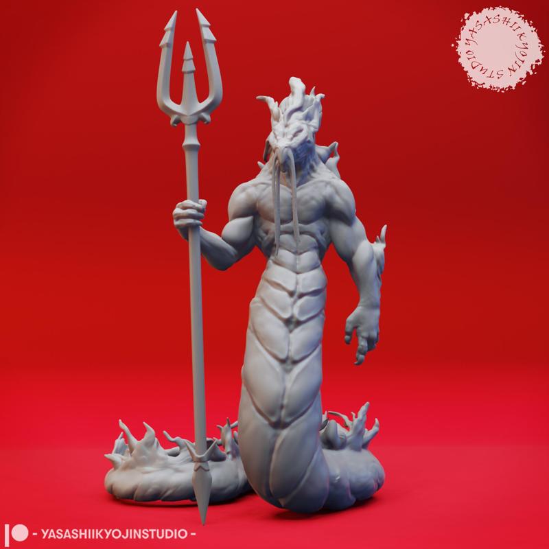 Flame Salamander Guard - Tabletop Miniature