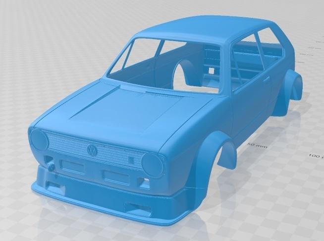 Volkswagen Golf MK1 Race Cup Printable Body Car