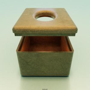 Napkin holder with hole