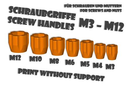 Schraubgriff / Screwhandle -- M3 - M12   