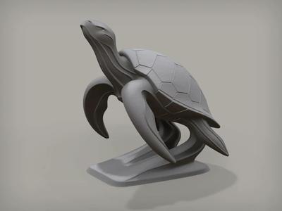 Turtle Statue   