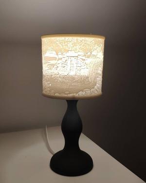 Lithophane lamp stand
