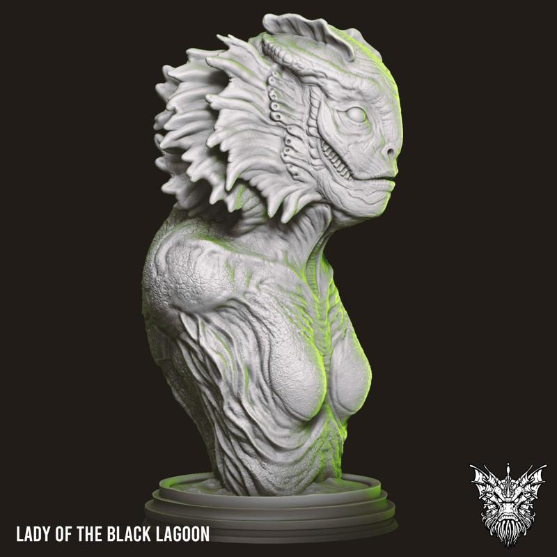Lady of the Black Lagoon - Bust Statue