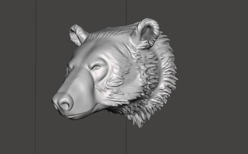 Bear Head Decoration (wall mount)   