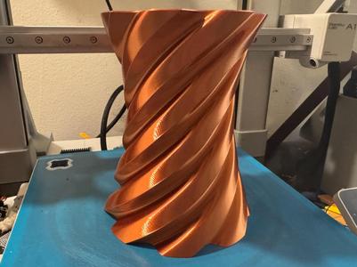 "Miletus" Contemporary Spiral Vase