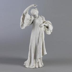 Antique Dancing Woman Figurine