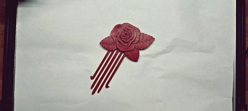 Hair (pin) Ornament rose ver2   