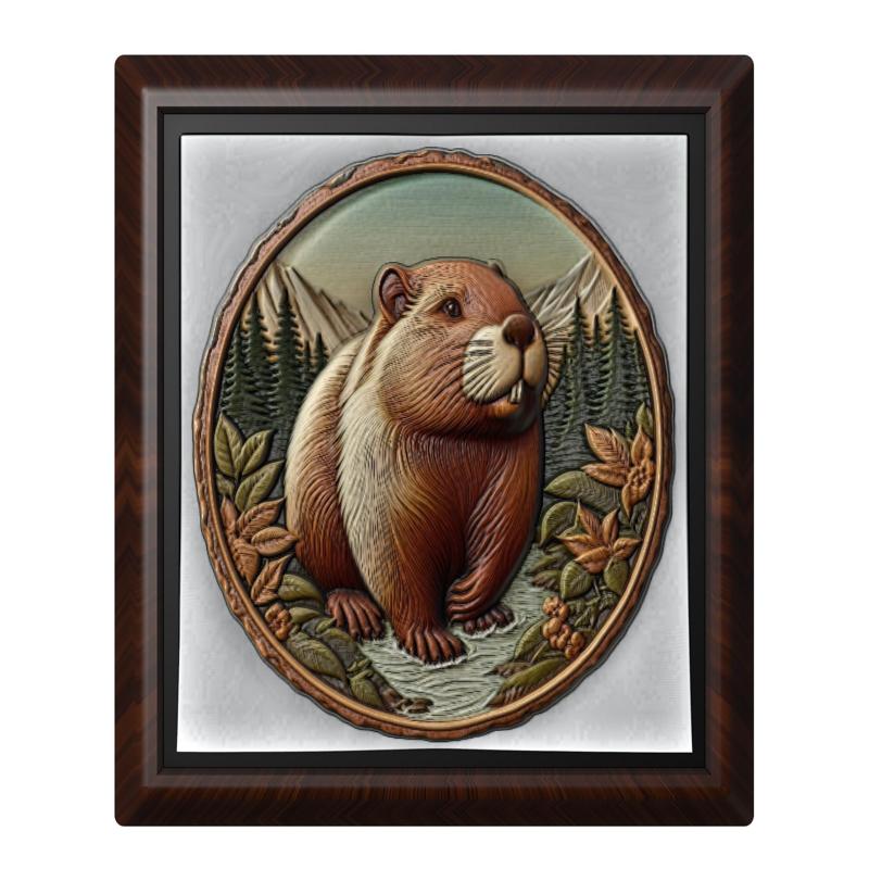 Beaver animal wall art relief wall decor