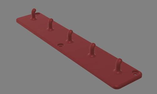 Garden tool hook rack for Ketter Garden cabinet   