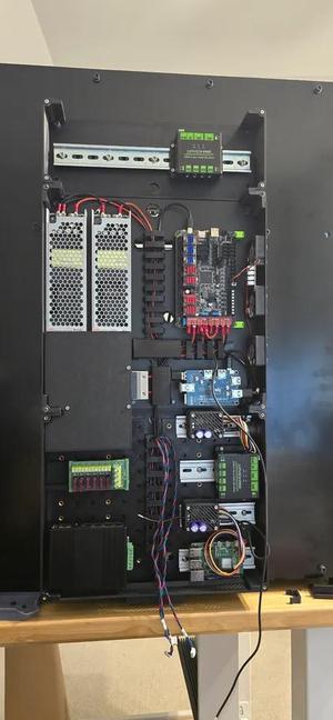 Bumbag electronics enclosure extensions with DIN rail mounts for RatRig VCORE 4.0   