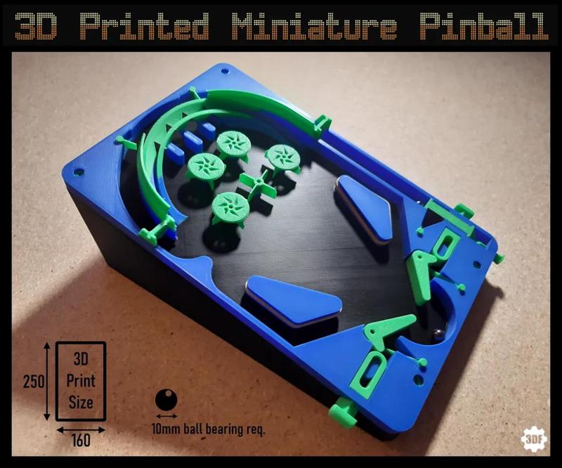 3D Printed Miniature Pinball   