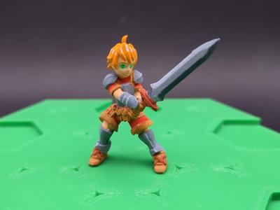 JRPG Warrior, Great Sword; Miniature