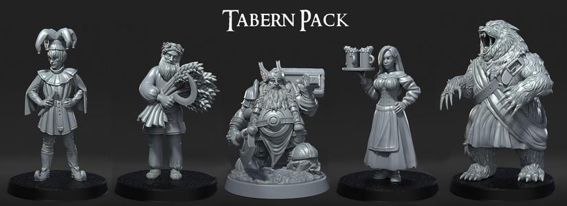 PRE-SUPPORTED Tabern Pack - 32mm - DnD
